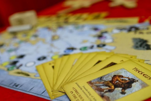 Heroes of Troy map and playing cards